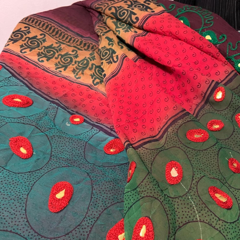 Elegant Multicolor Saree
